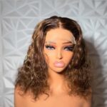 12inch 5*5 super double drawn wig ,300 density